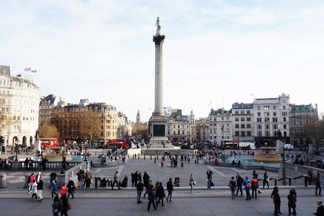 Trafalgar Square in Londen