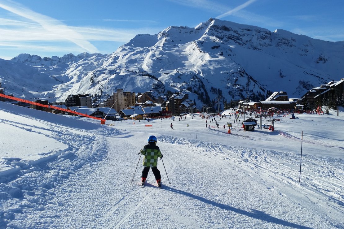 Gezellig samen op de ski's in het Franse Avoriaz b