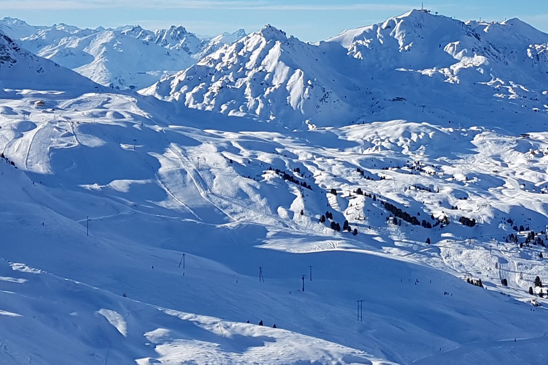 Skidomein Paradiski 10 wintersportgebieden in 1 ha
