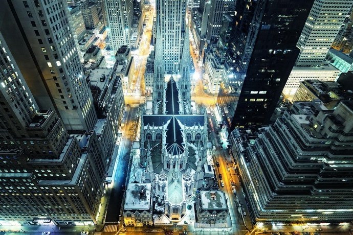 Rockefeller Center Luchtfoto